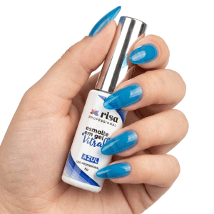 Esmalte em Gel Vitral Risa Azul 8g