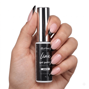 Esmalte em Gel Line Risa Preto 8g