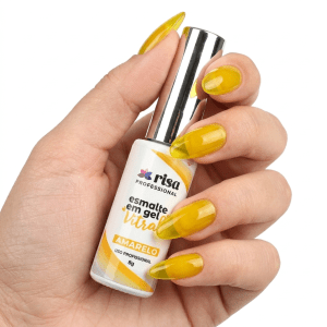 Esmalte em Gel Vitral Risa Amarelo 8g